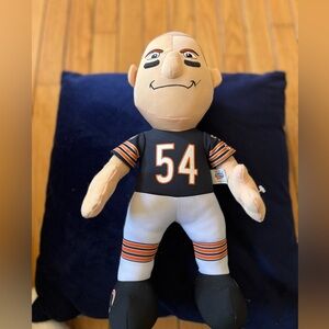NFL BLEACHER CREATURES BRIAN URLACHER PLUSH CHICAGO BEARS 54
